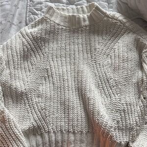 Cream Chunky Knit Women's Sweater
